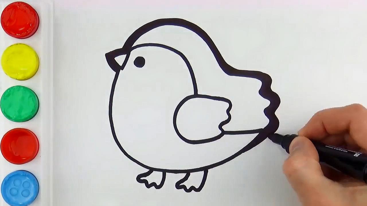 简易画教你怎么画小鸡
