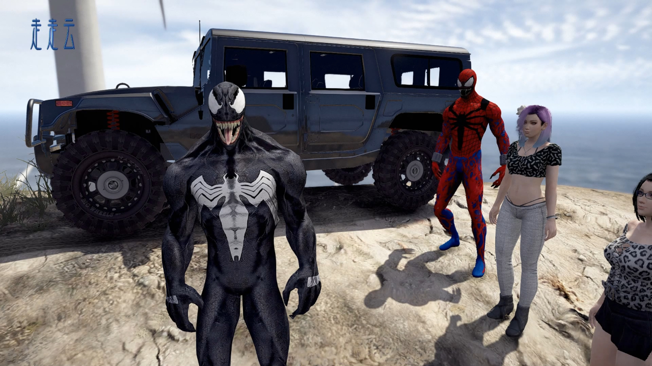 精选游戏分享《侠盗猎车手5》之蜘蛛侠毒液的精彩集合
