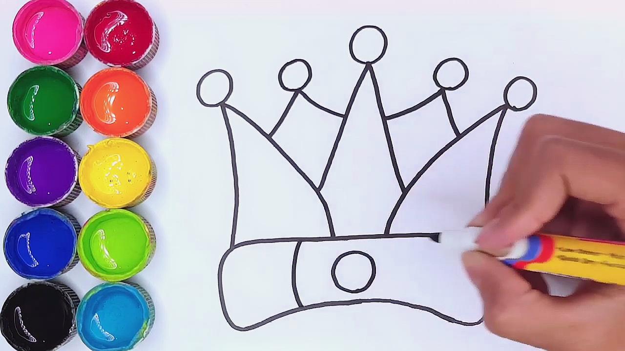 简易画教你怎么画国王的王冠