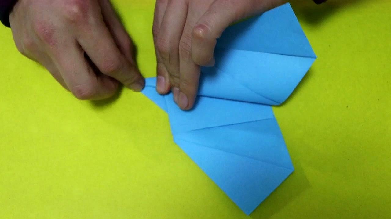 折纸滑翔机制作教程,简单折纸飞机,教你手工制作,学起来真快