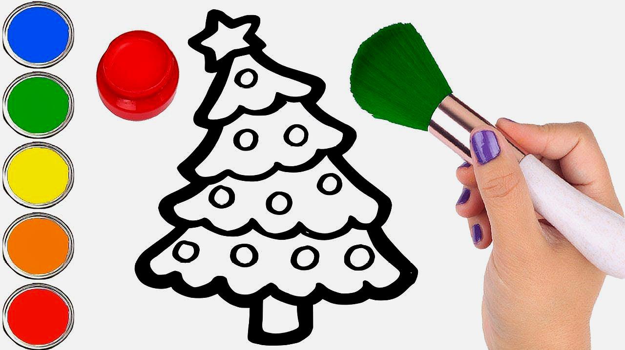 创意手工简笔画:漂亮的圣诞树怎么弯着腰?是树上挂满了礼物吗?
