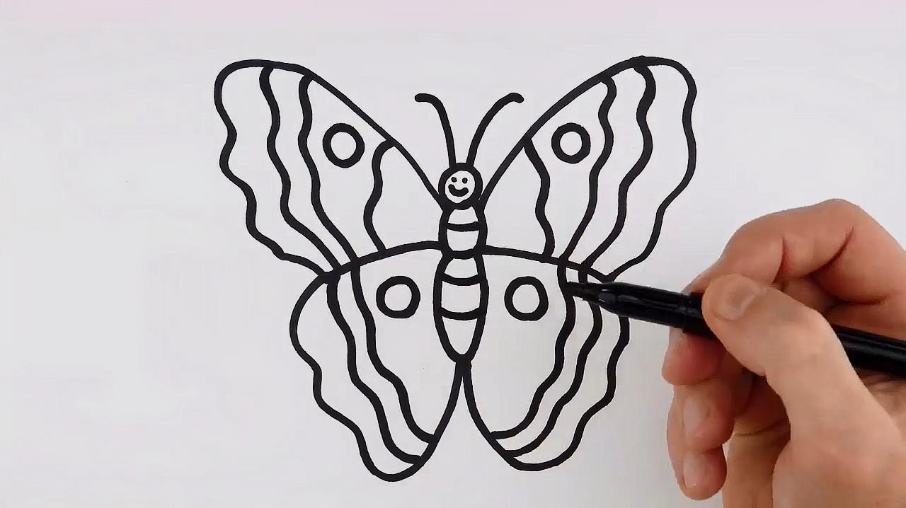 简易画教你怎么画蝴蝶