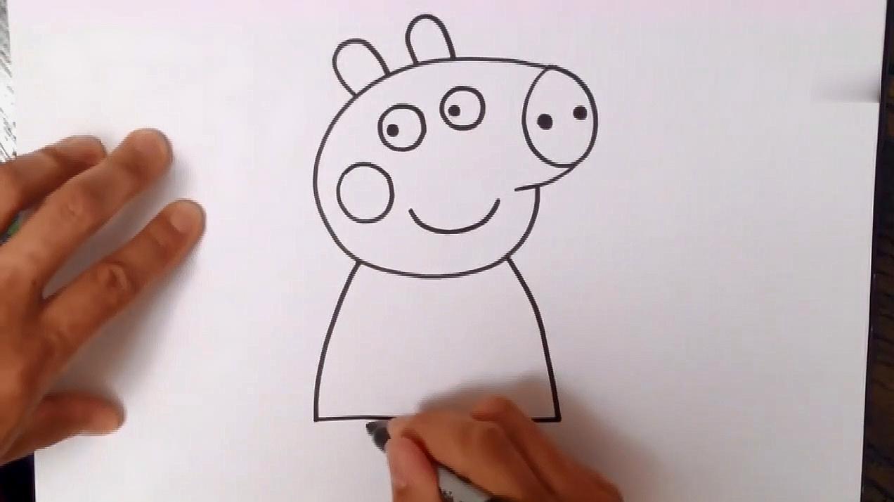 小猪佩奇怎么画?