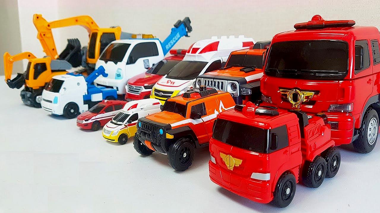 卡车工程车机器人玩具变形