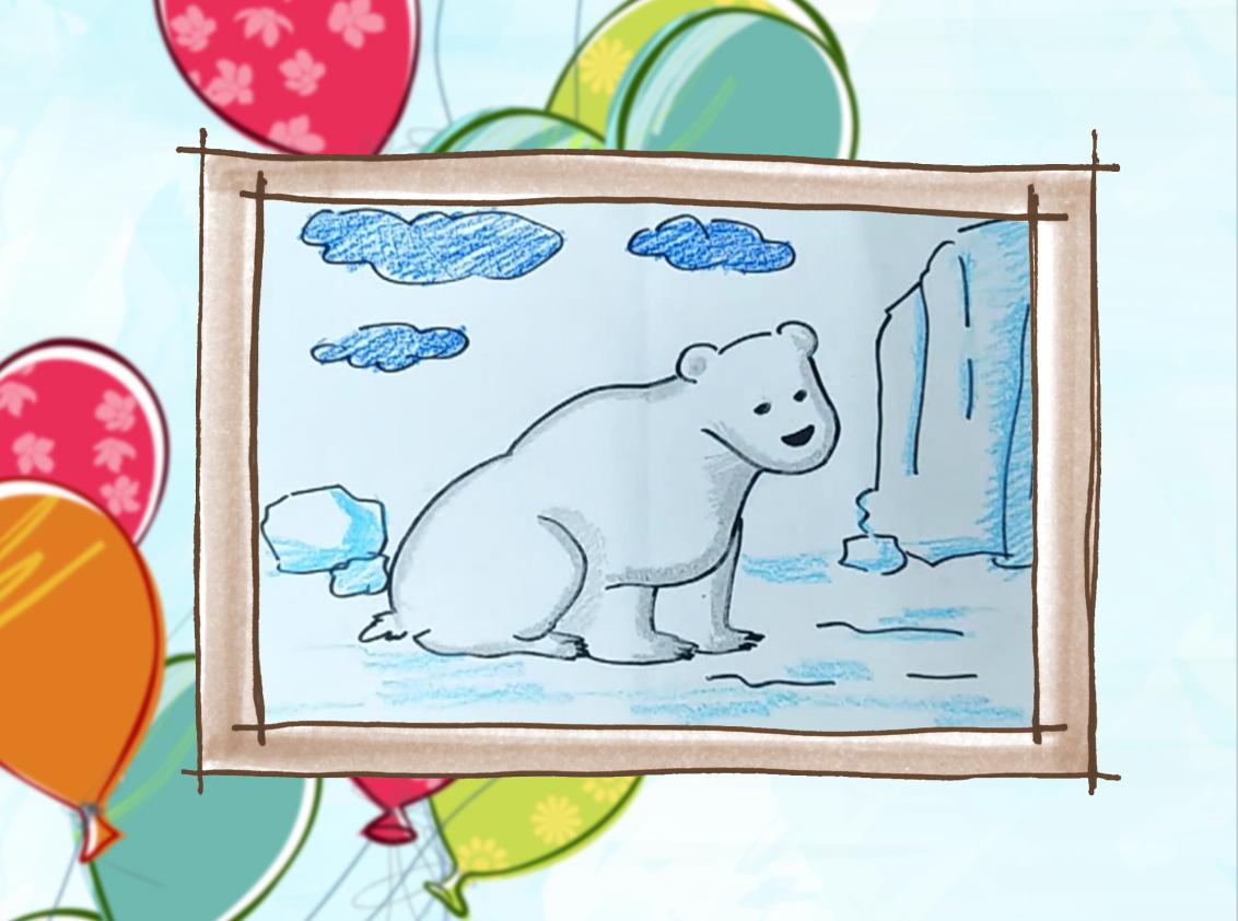 教你北极熊的画法,一看就会!