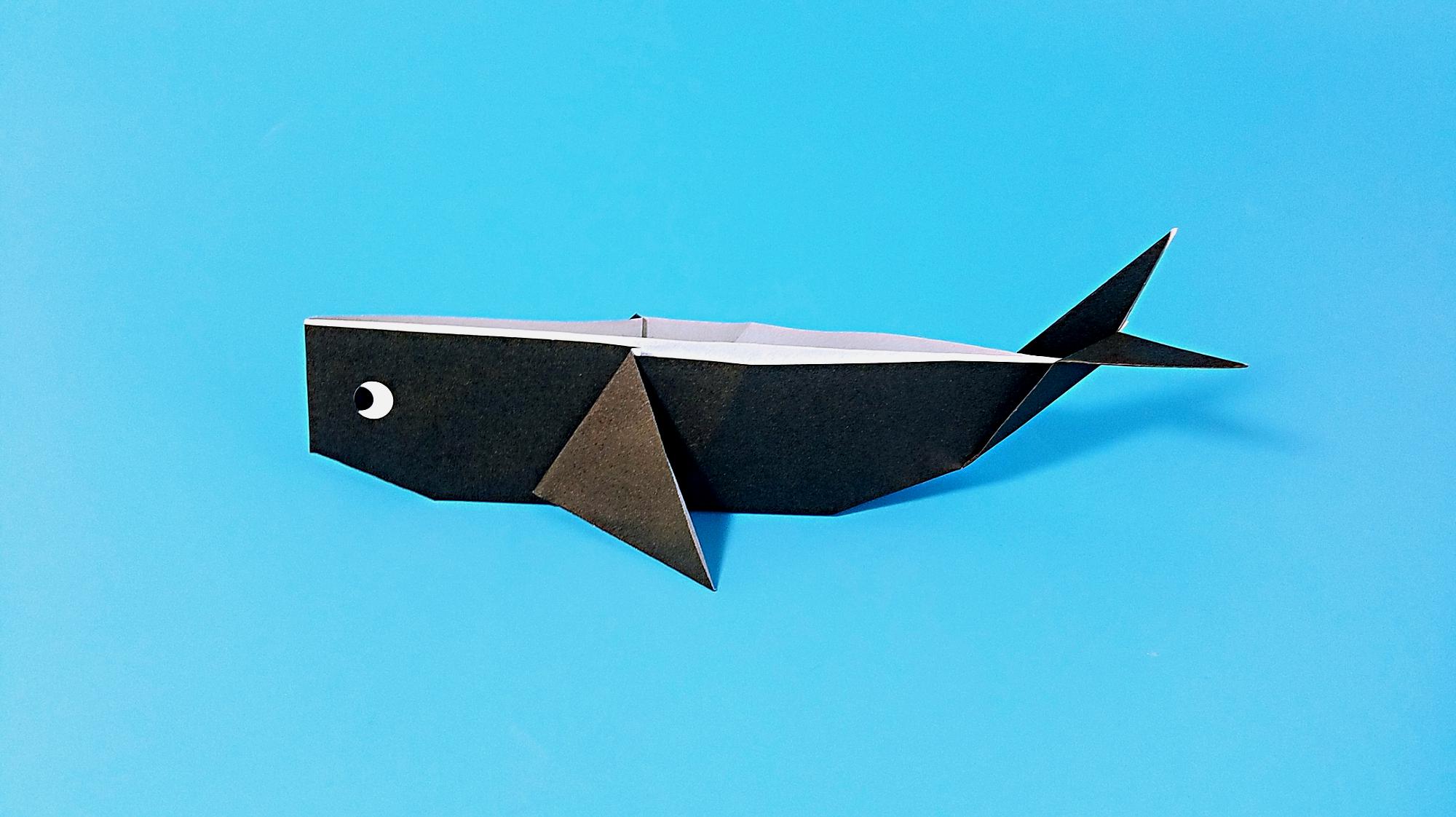 鲸鱼折纸怎么折