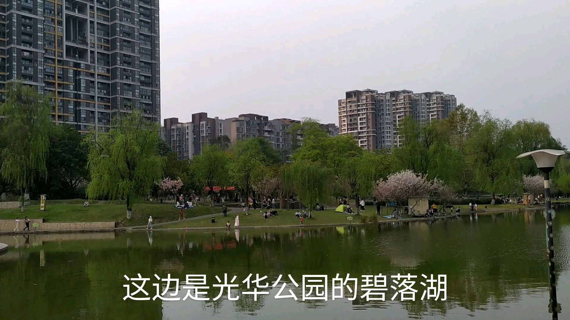 实拍成都温江光华公园周边,环境优美,很宜居,适合养老!