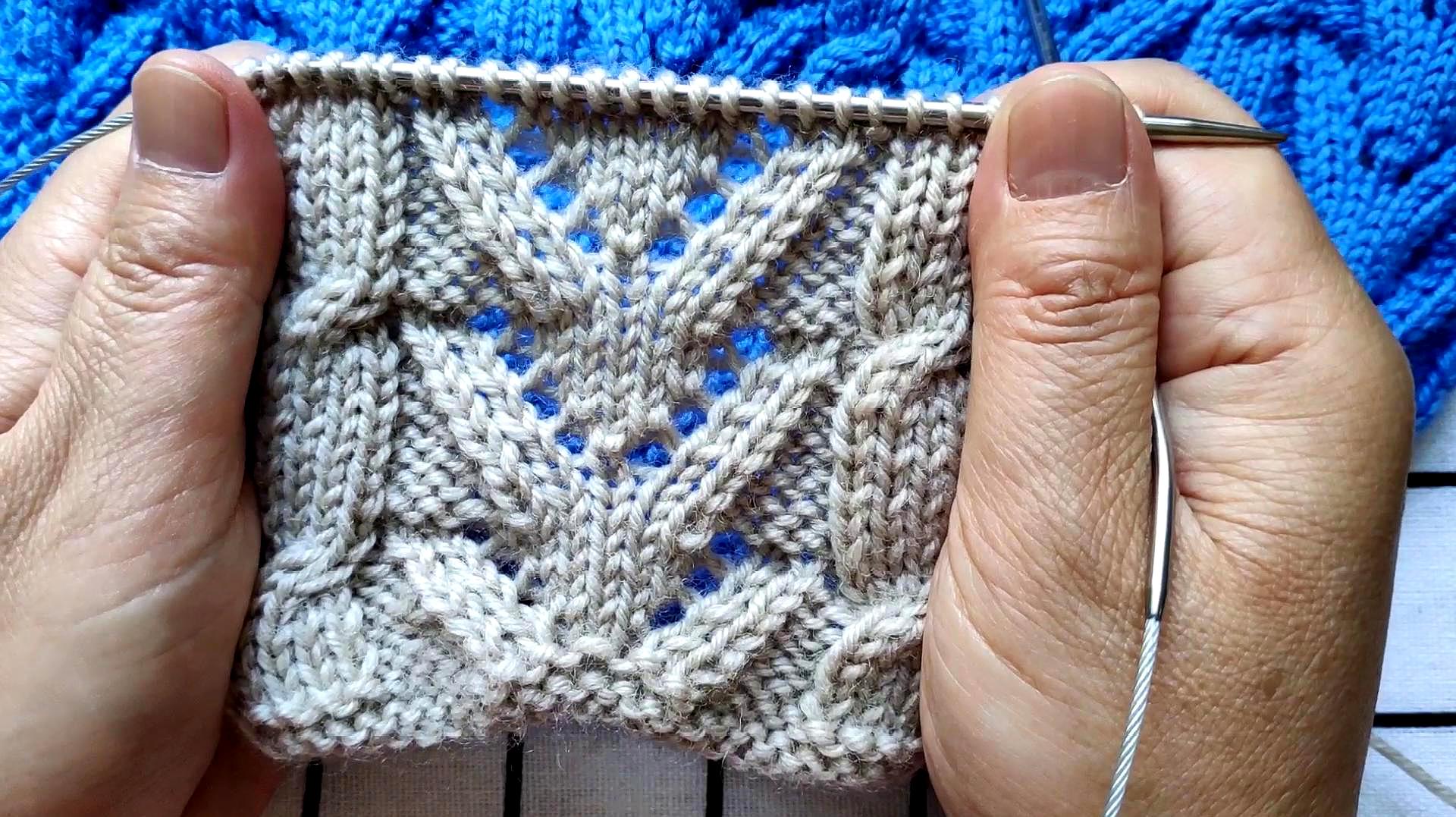漂亮的镂空花编织教程,简单易学,适合编织春秋季的棒针毛衣