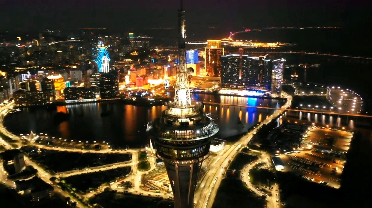 赌城澳门夜景依然美丽