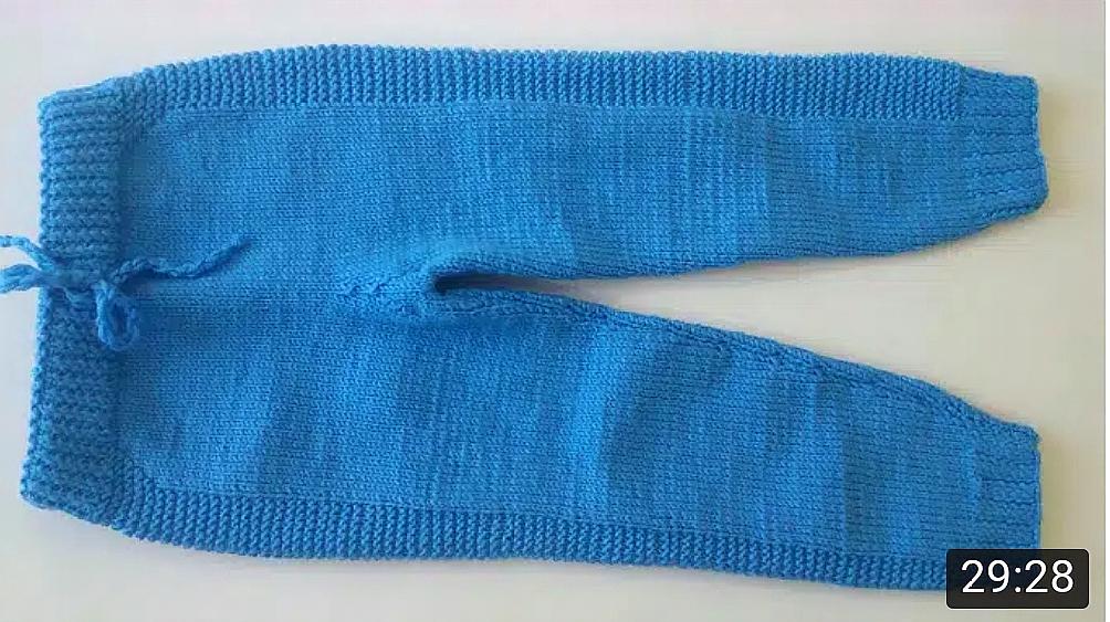 3温暖舒适的宝宝毛裤编织教程 来源:好看视频-温暖舒适的宝宝毛裤
