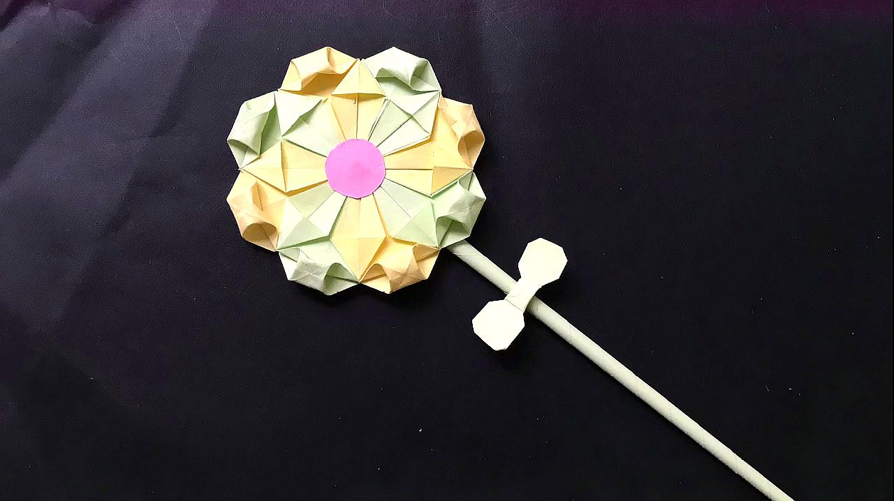 棒棒糖折纸:六一儿童节礼物,给小朋友折个棒棒糖奖励