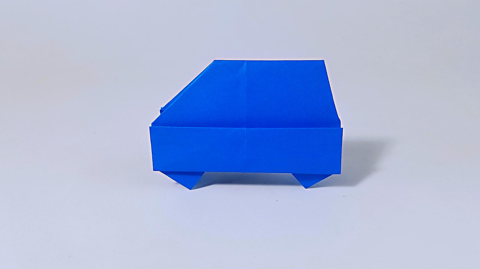 折纸小汽车小货车的简单手工折纸方法 - 制作系手工网
