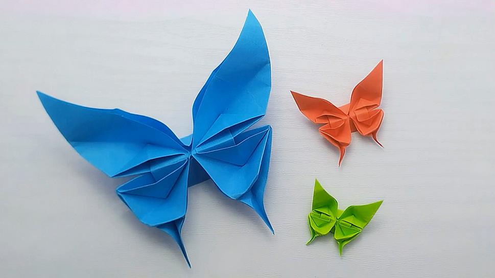 漂亮的凤尾蝶折纸教程,只要一张纸步骤简单,手残党也能学会