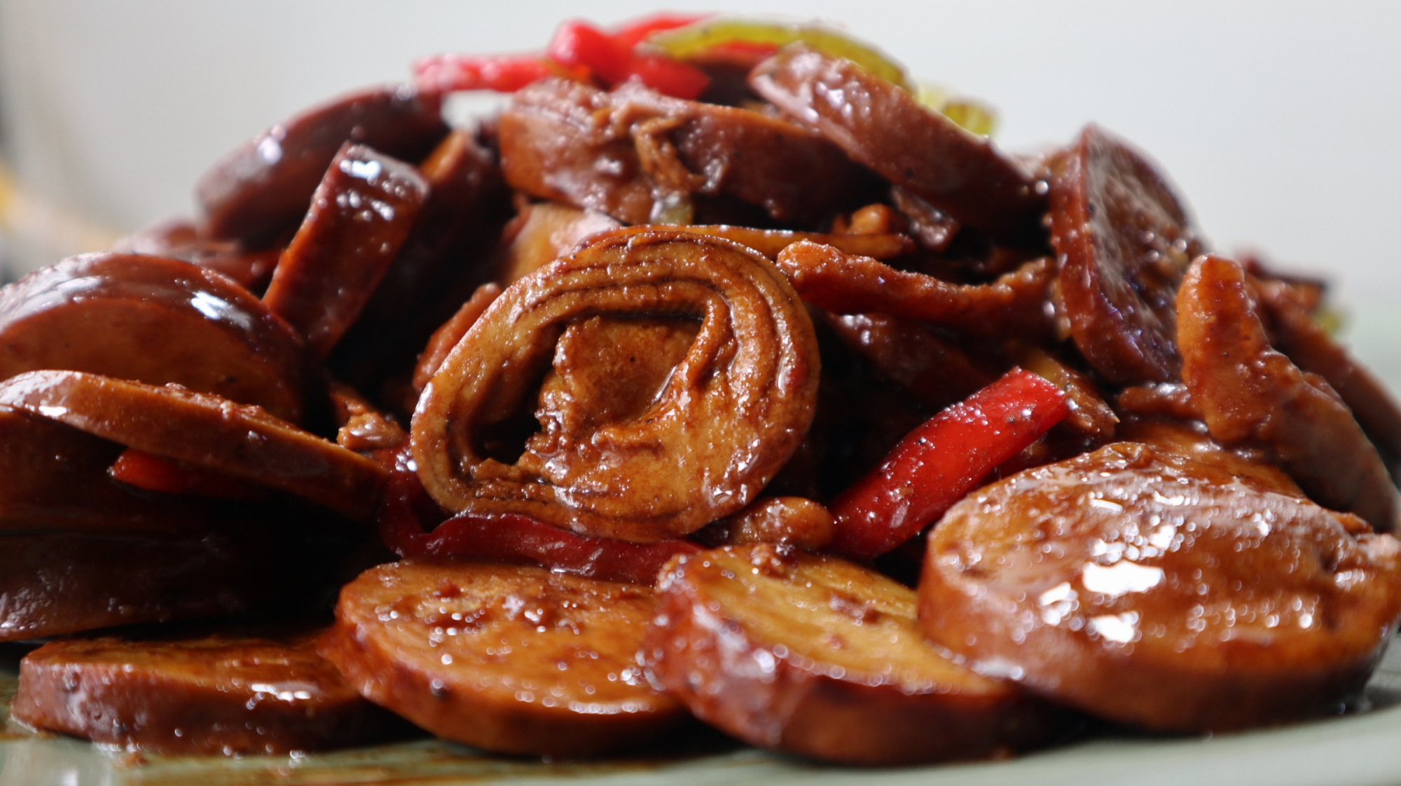 教你做素鸡炒肉丝,咸鲜味美好吃入味,比饭店大厨做的好吃