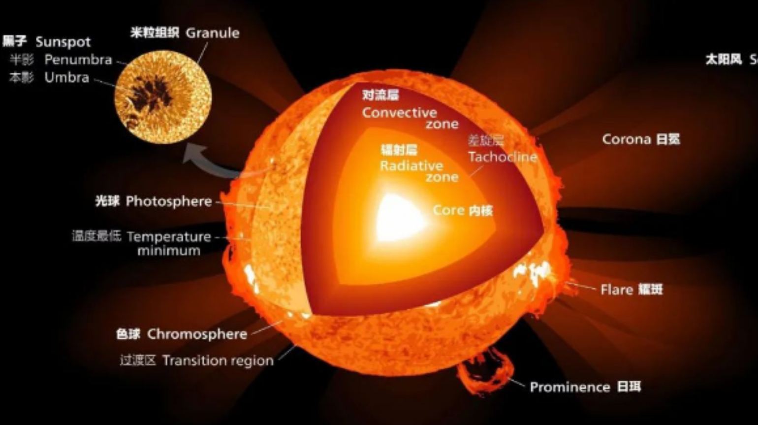 太阳的内部首次公开,结构和洋葱相似,人类离恒星的秘密更近了