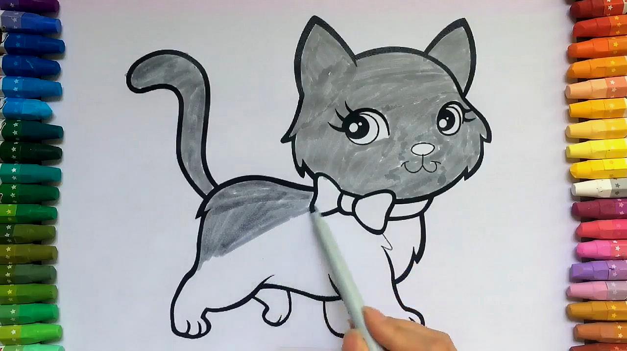 如何画出好看的小猫咪