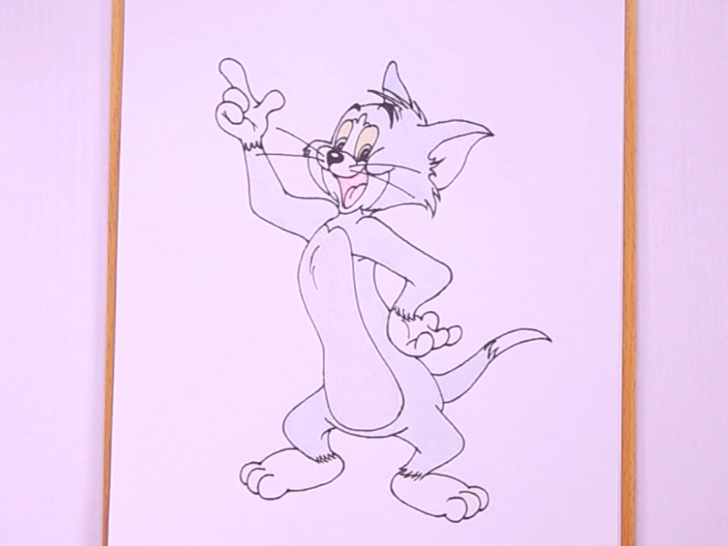 简笔画汤姆猫好玩好画