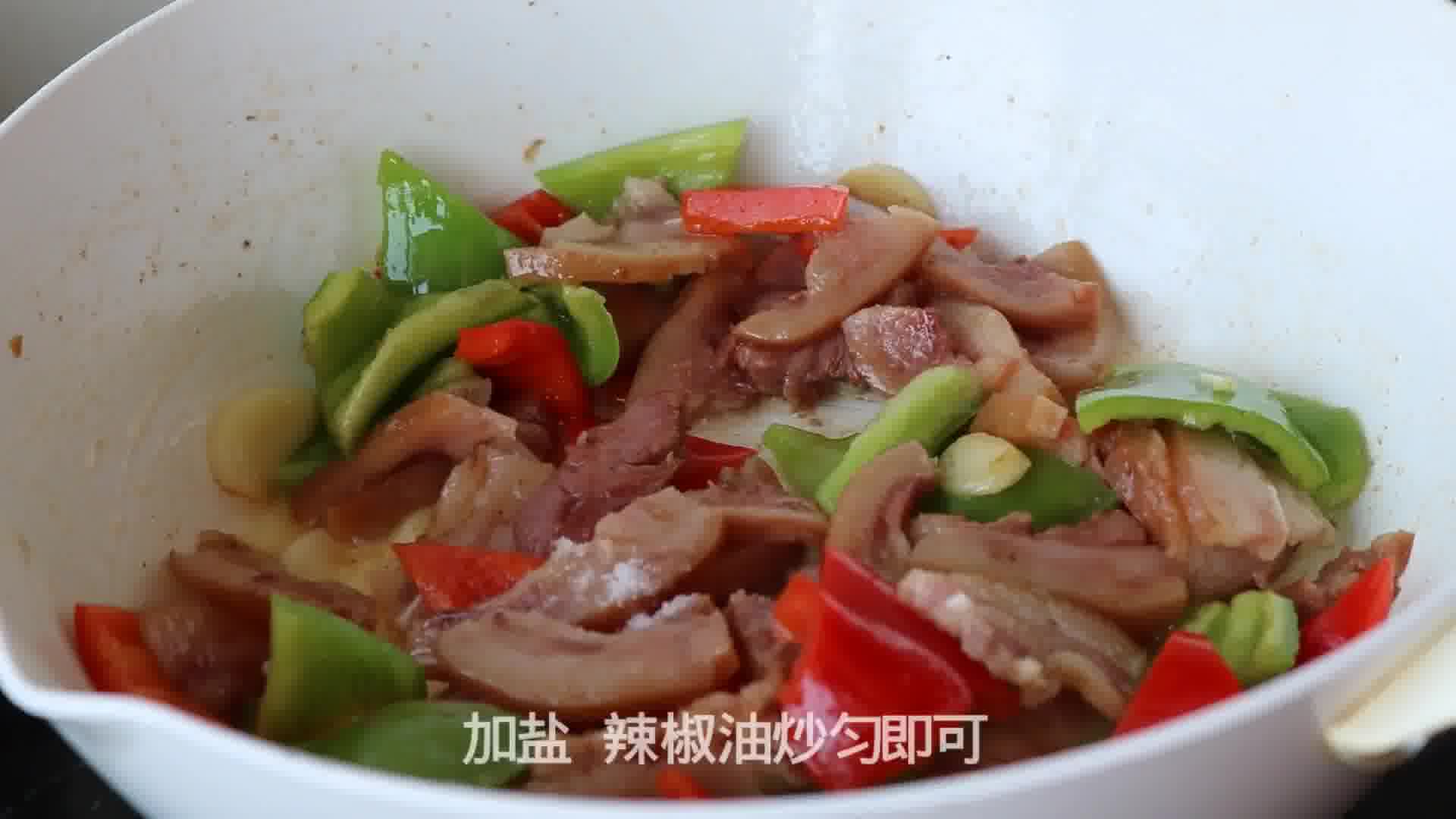 猪头肉炒双椒怎么做