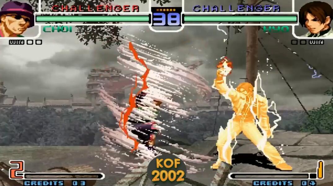 拳皇2002:草剃京vs蔡宝健,俩个人同时开大招谁能胜出?