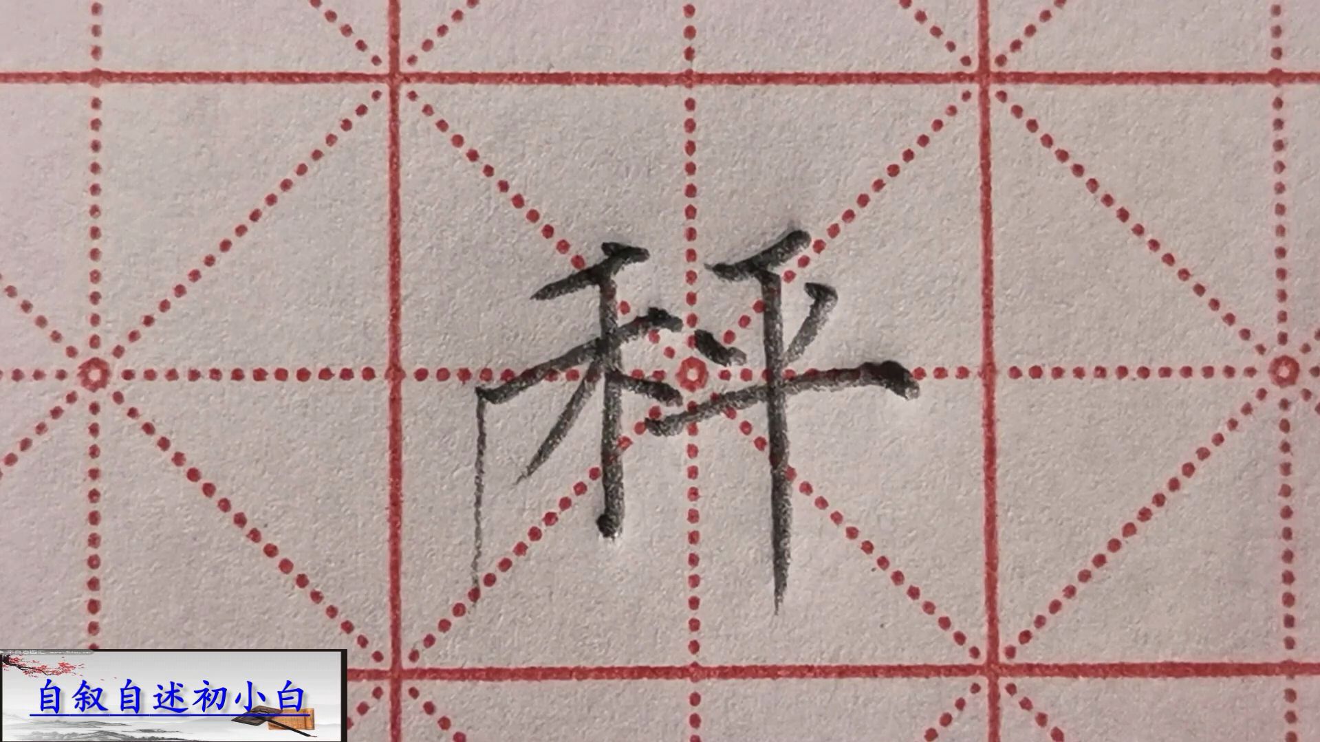 自叙自述初小白:《基本笔画》视频合集