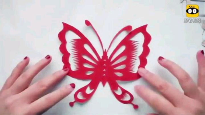 蝴蝶剪纸教程,给您带来美好和吉祥!6个视频