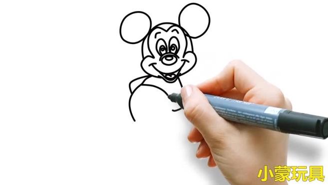 怎么画米老鼠简笔画