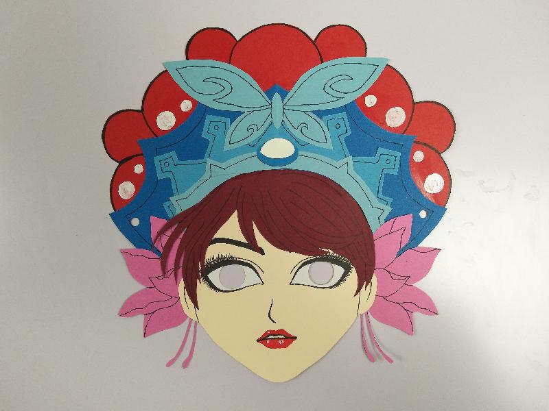 儿童面具虞姬霸王别姬容易学的教程