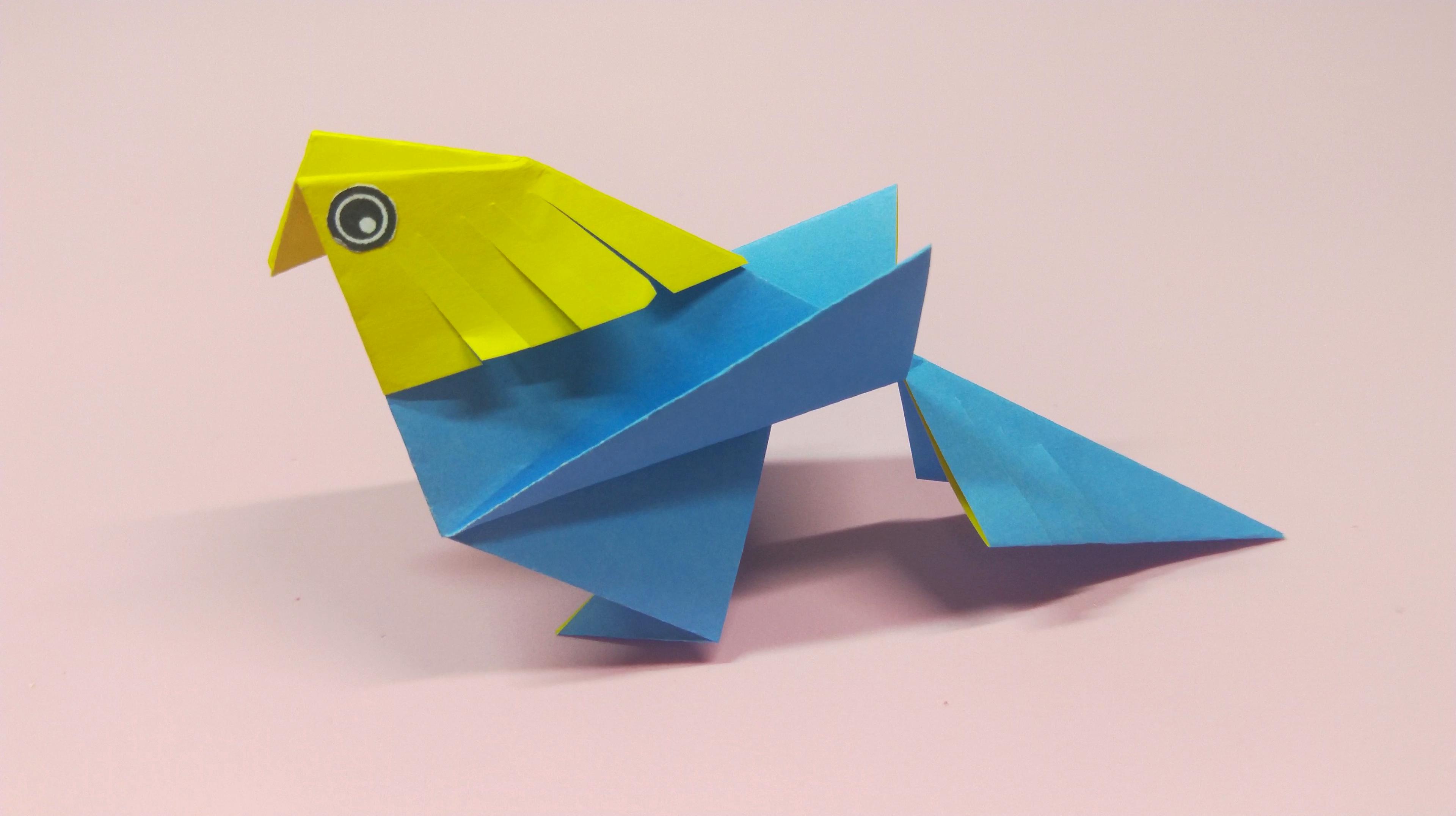 简单折纸小鸟图片