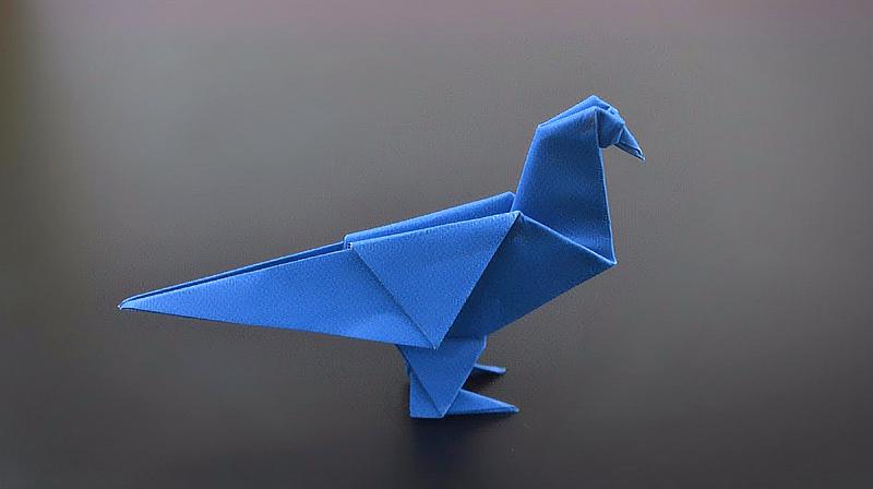 创意手工折纸鸽子,只需几分钟学创意折纸,赶紧来学学吧!