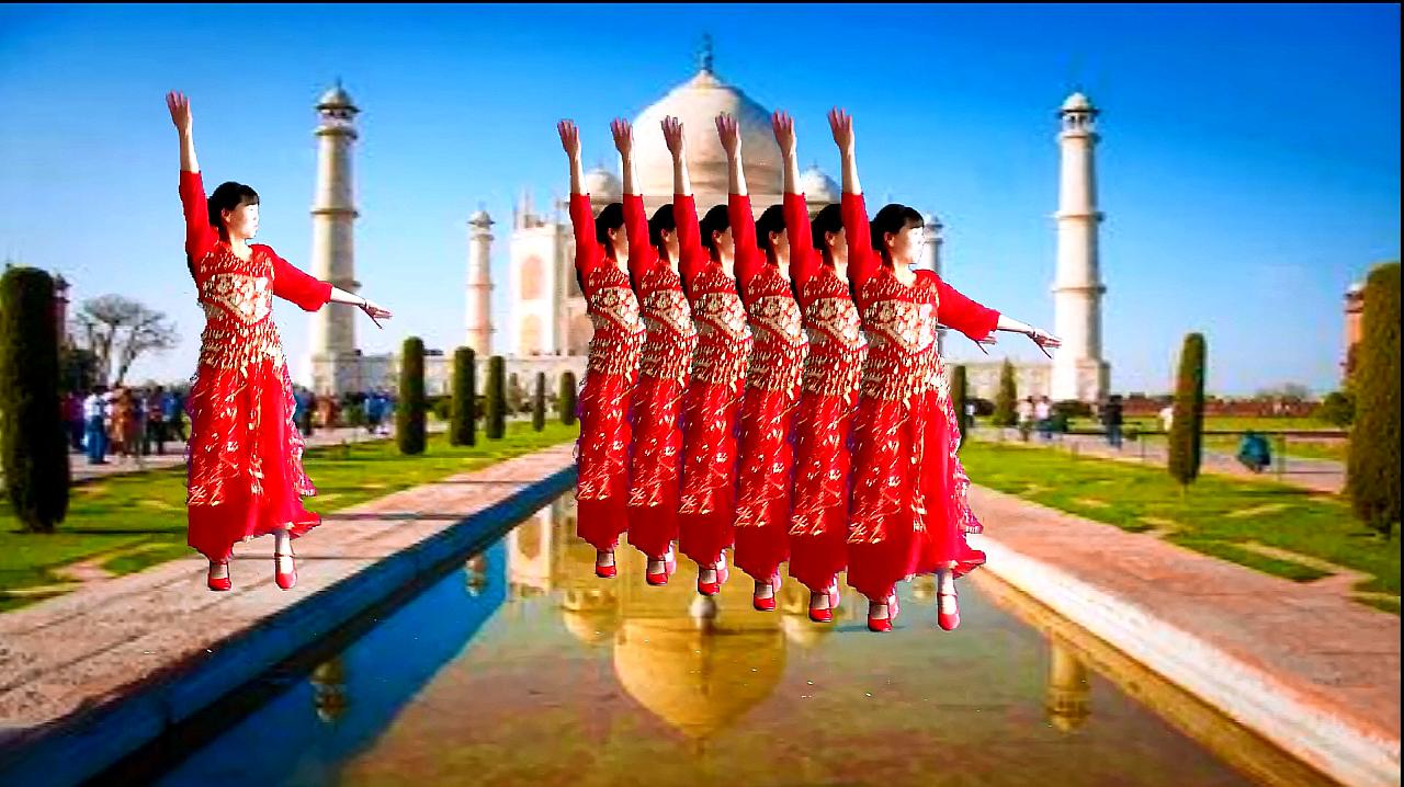 经典欢快广场舞《阿拉伯之夜》印度舞蹈 简单易学附分解