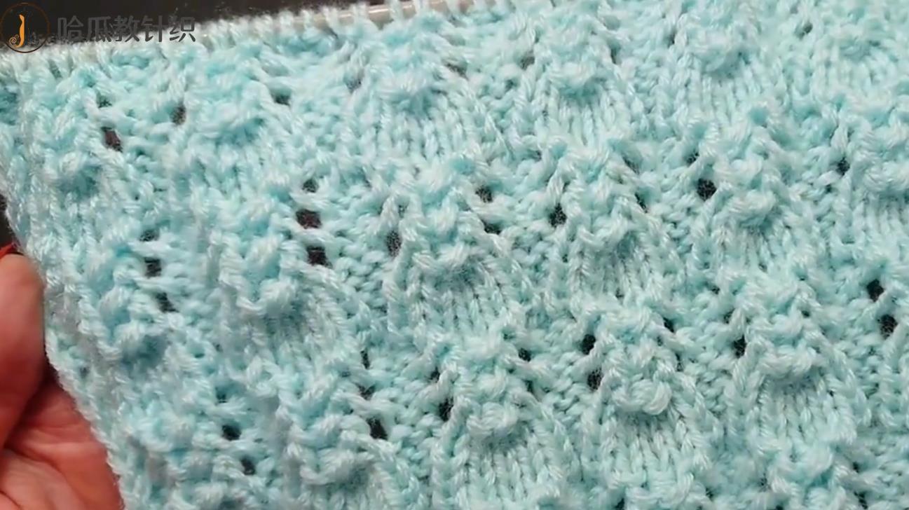 棒针编织立体蜘蛛图案花样,另类好看,织老年毛衣不错