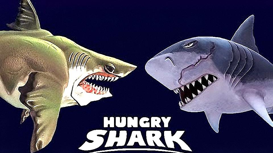 饥饿鲨世界简笔画图片
