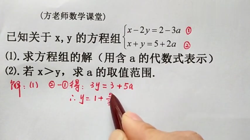 方老师数学课堂:七年级数学《不等式》教学合集4个视频