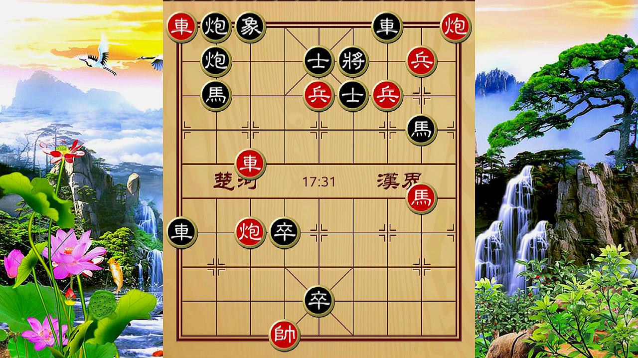 象棋殘局:刀光劍影短兵相接,巧棄車兵取勢,車馬炮組殺贏棋