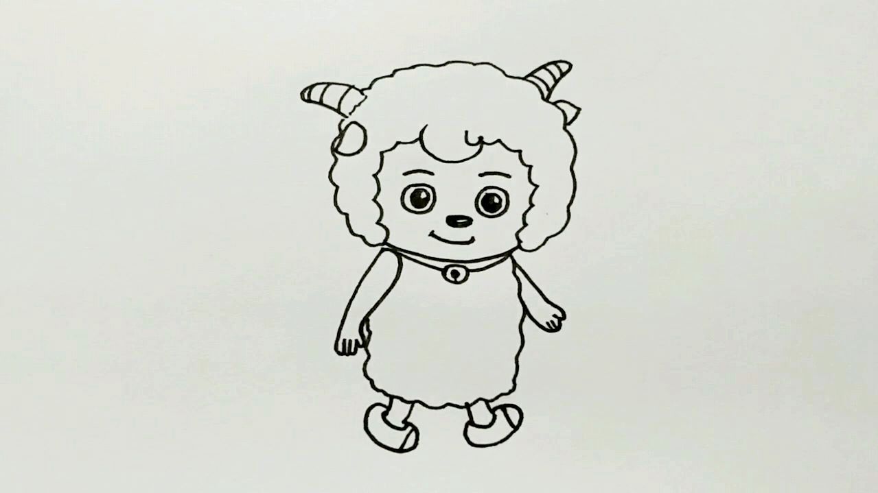 小朋友最爱的喜羊羊简笔画