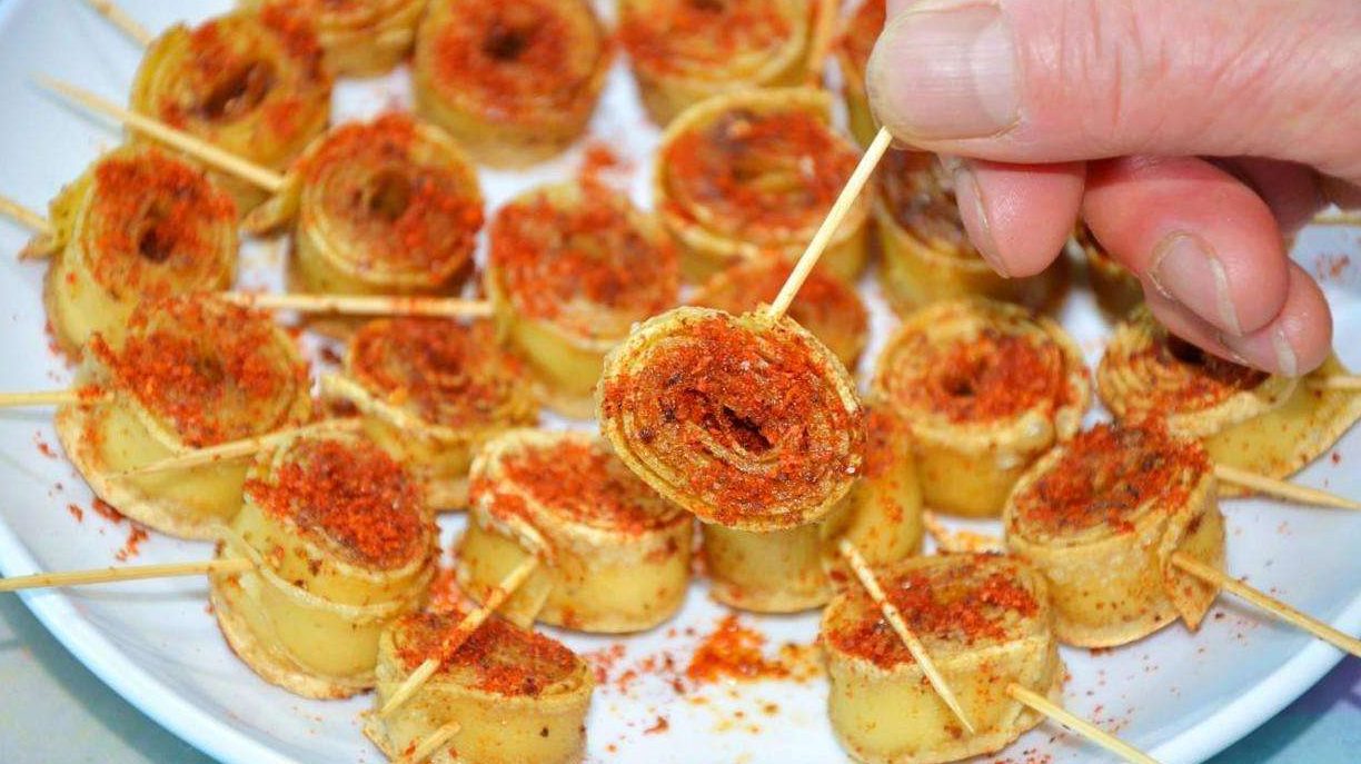 炸串店老板教我香煎豆卷的做法,做法简单食材健康,敞开胃放心吃