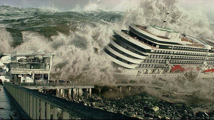 美国灾难电影《末日崩塌》95级的大地震引发的大海啸