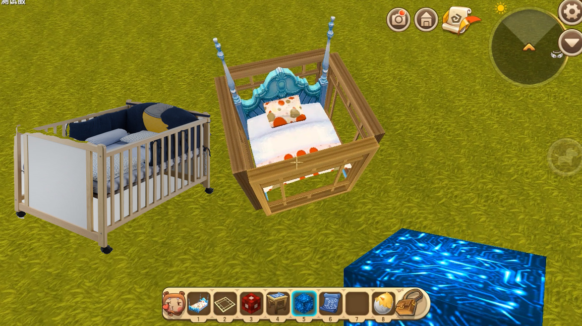 迷你世界:快速制作"婴儿床"教学