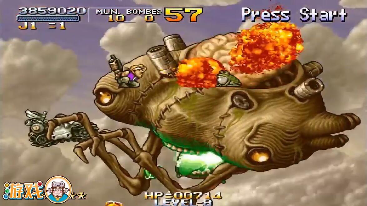 《合金弹头3》8级难度单通秀,在老司机面前最终boss也是渣