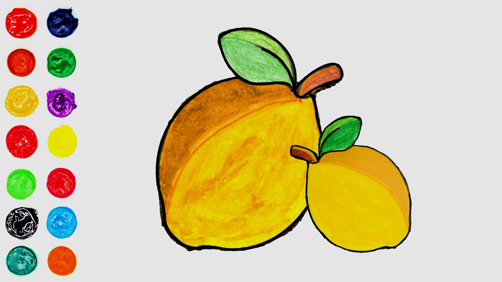 柠檬的画法 简单图片