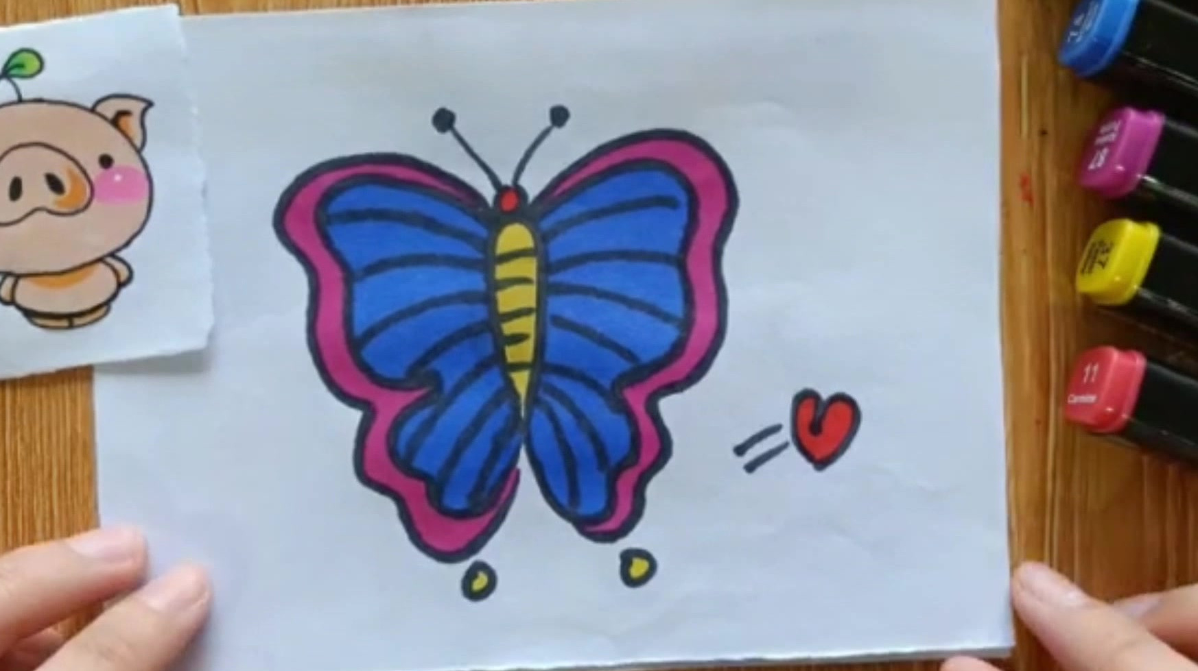 不一样的早教视频 儿童简笔画涂色教学
