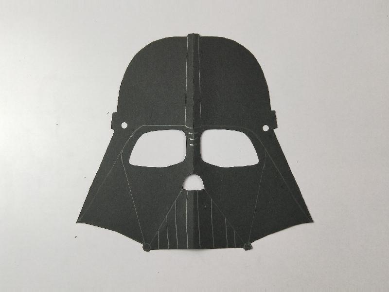 儿童面具达斯维达 简单几步