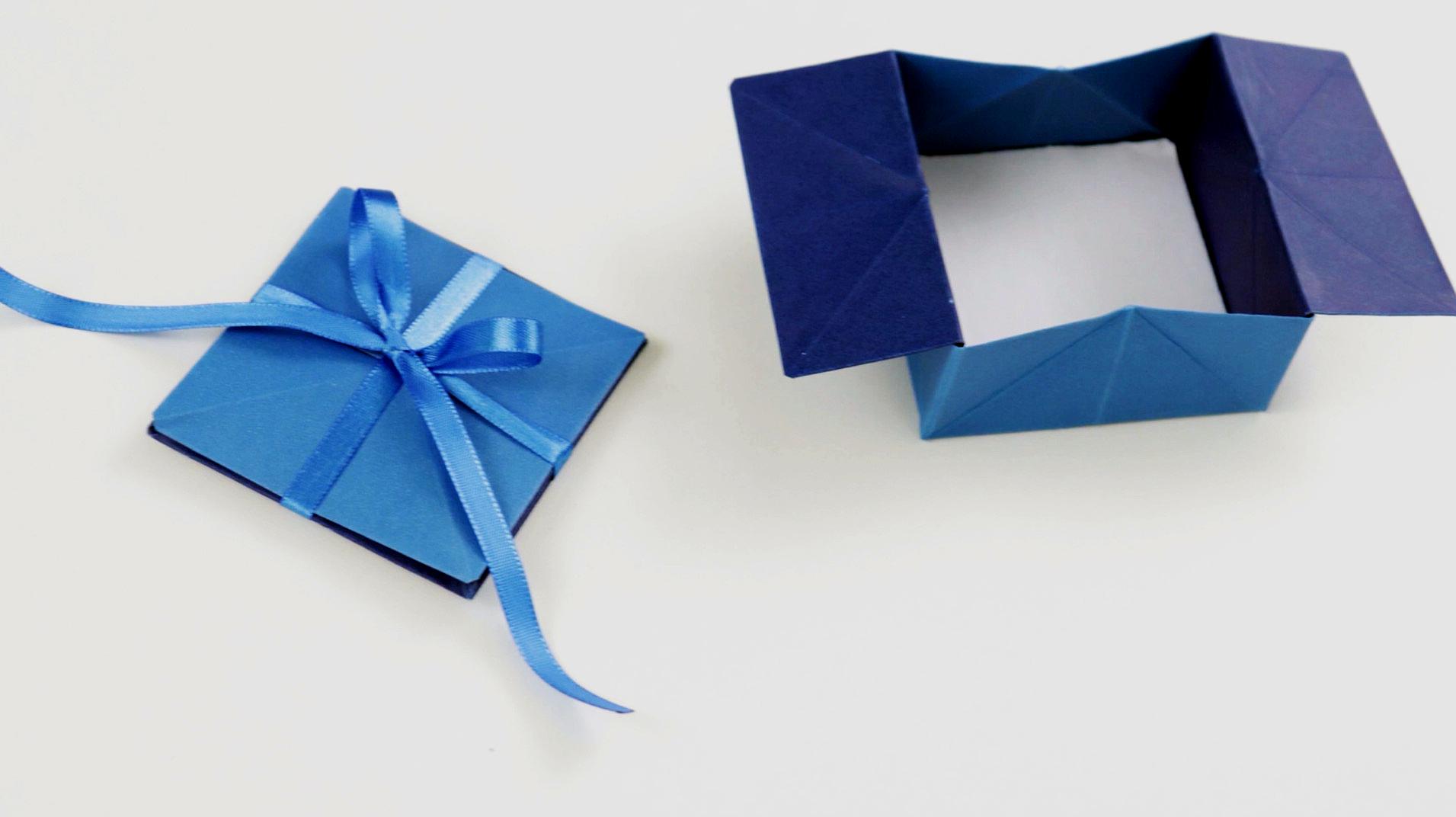 创意折纸diy教程,一步一步教你如何折叠一个礼物纸盒子