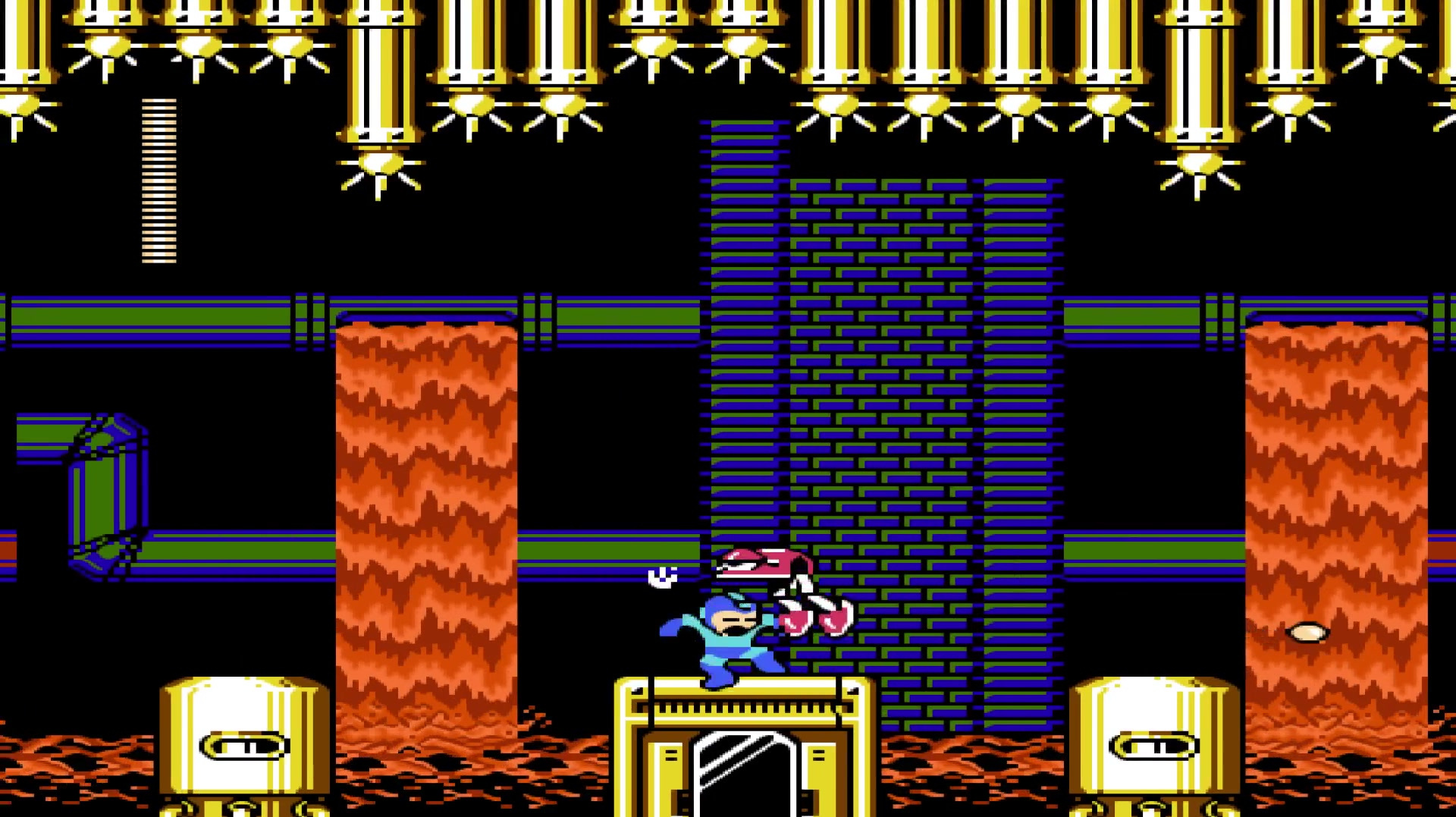 经典fc射击游戏《洛克人3》第12关