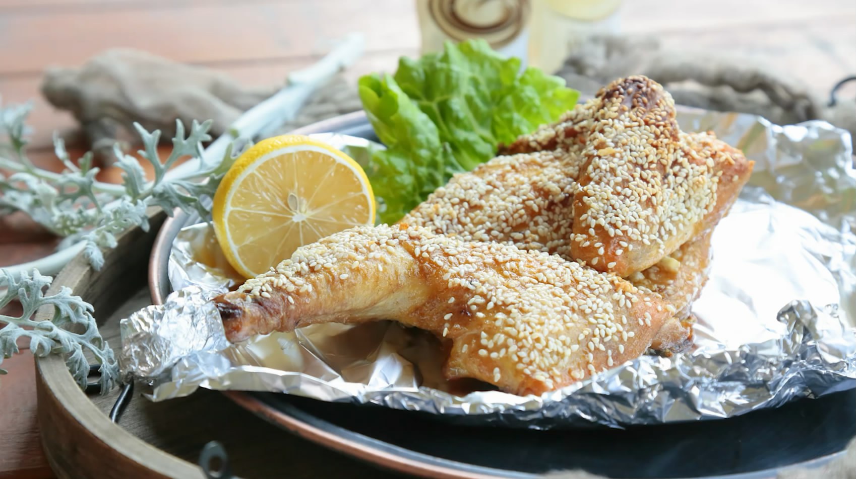 在家自制香酥芝麻鸡,外焦里嫩,太好吃了