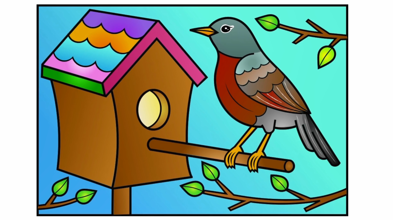 简易画教你怎么画小鸟,非常简单哦!