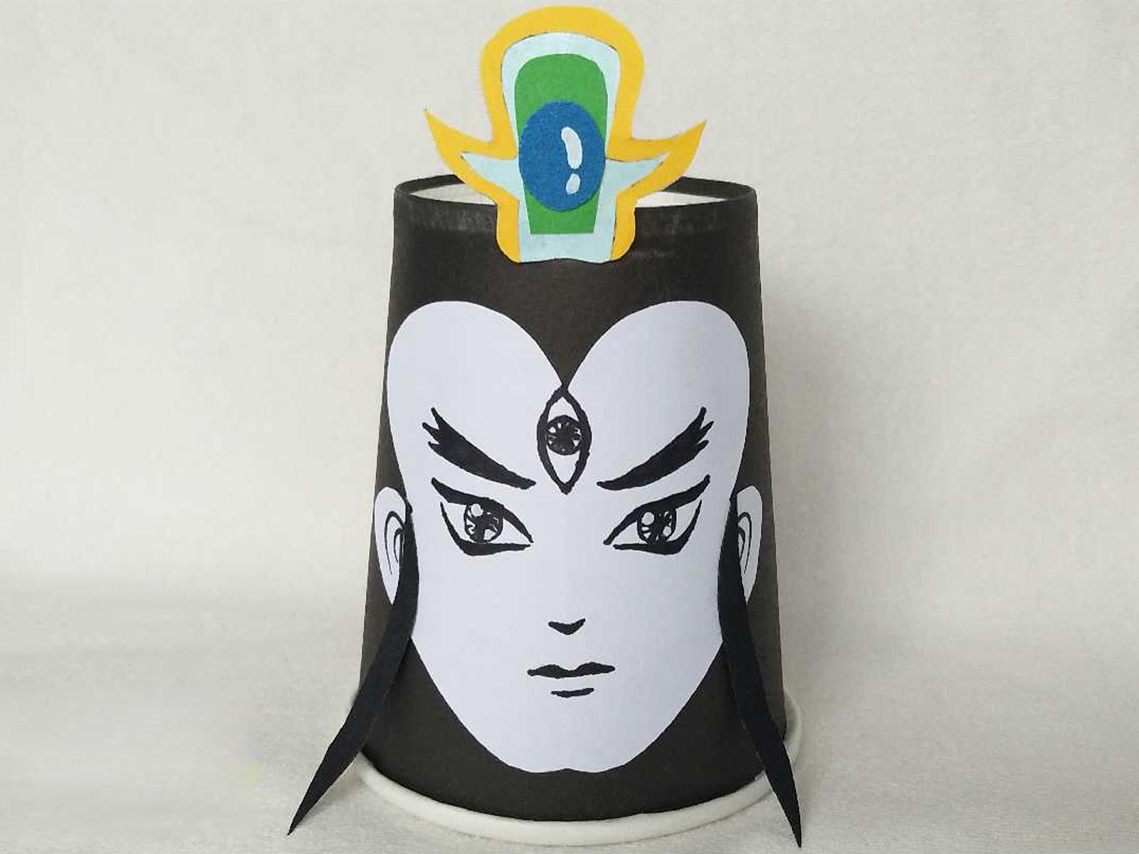 纸杯工艺二郎神 轻松学会