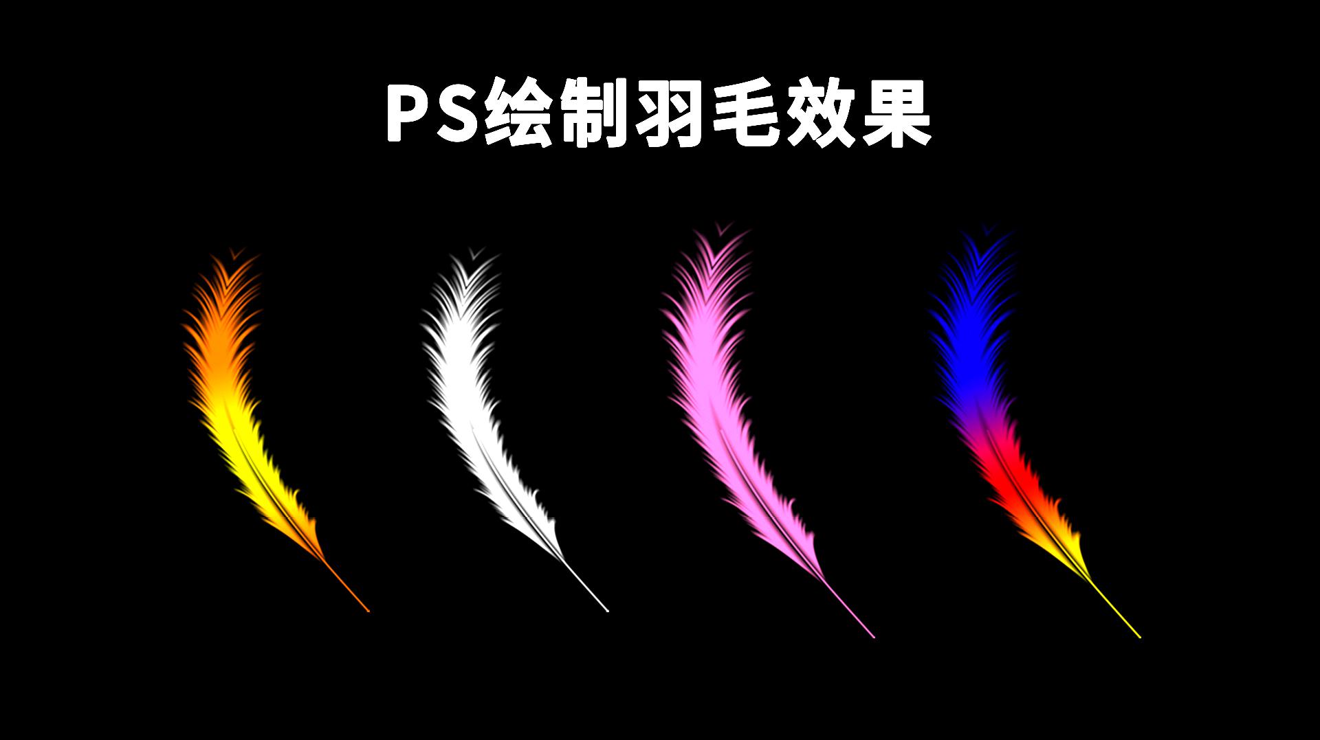 ps教程:制作漂亮的羽毛效果!