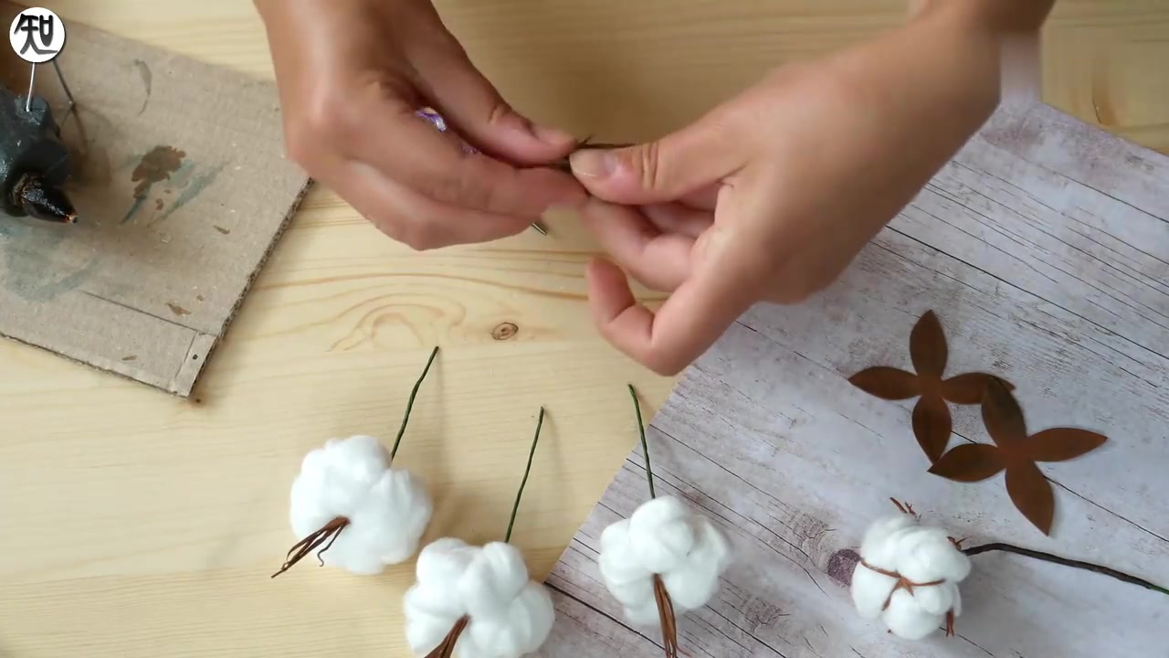 创意手工教程,制作逼真的棉花