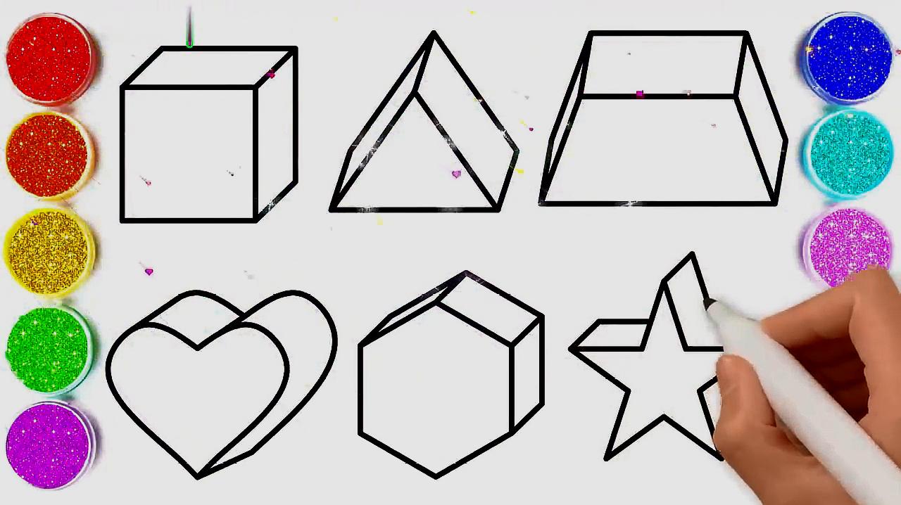 简易画教你怎么画各种立体多边形